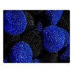 Berry, One,berry Blue Black Two Sides Premium Plush Fleece Blanket (Large) Blanket Back