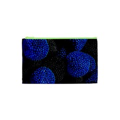 Berry, One,berry Blue Black Cosmetic Bag (xs) by nateshop