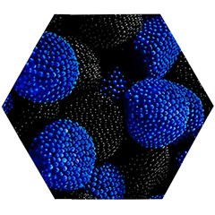 Berry, One,berry Blue Black Wooden Puzzle Hexagon by nateshop