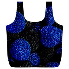 Berry, One,berry Blue Black Full Print Recycle Bag (xxl) by nateshop