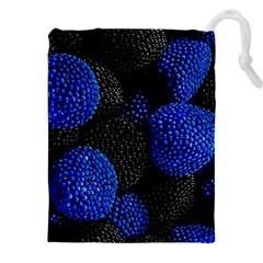 Berry, One,berry Blue Black Drawstring Pouch (5xl) by nateshop