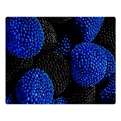 Berry, One,berry Blue Black Premium Plush Fleece Blanket (large) by nateshop