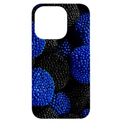 Berry, One,berry Blue Black Iphone 14 Pro Black Uv Print Case by nateshop