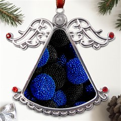 Berry, One,berry Blue Black Metal Angel With Crystal Ornament by nateshop