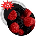 Berry,curved, Edge, 3  Magnets (10 pack)  Front