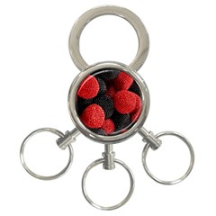 Berry,curved, Edge, 3-ring Key Chain by nateshop