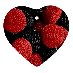 Berry,curved, Edge, Heart Ornament (two Sides) by nateshop