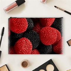 Berry,curved, Edge, Cosmetic Bag (large) by nateshop