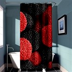 Berry,curved, Edge, Shower Curtain 36  x 72  (Stall)  Curtain(36 X72 )