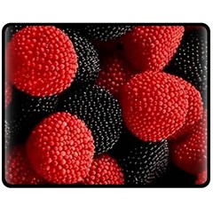 Berry,curved, Edge, Fleece Blanket (medium) by nateshop