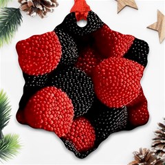 Berry,curved, Edge, Snowflake Ornament (two Sides) by nateshop