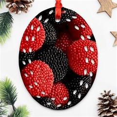 Berry,curved, Edge, Oval Filigree Ornament (two Sides) by nateshop