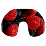 Berry,curved, Edge, Travel Neck Pillow Front