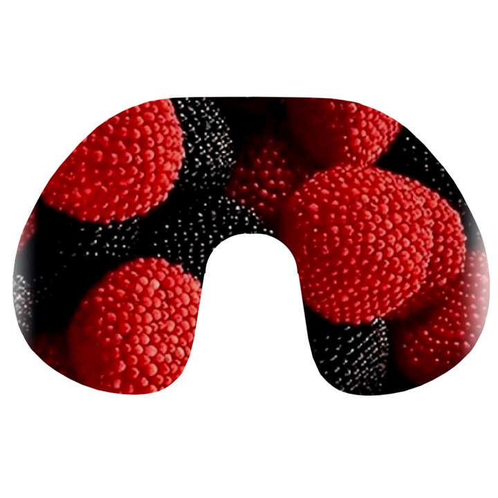 Berry,curved, Edge, Travel Neck Pillow