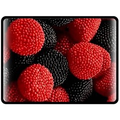 Berry,curved, Edge, Two Sides Fleece Blanket (large) by nateshop