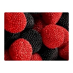 Berry,curved, Edge, Two Sides Premium Plush Fleece Blanket (mini) by nateshop