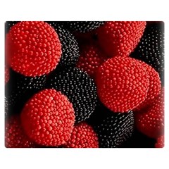 Berry,curved, Edge, Two Sides Premium Plush Fleece Blanket (medium) by nateshop