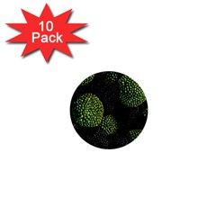 Berry,note, Green, Raspberries 1  Mini Buttons (10 Pack)  by nateshop