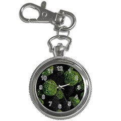 Berry,note, Green, Raspberries Key Chain Watches by nateshop