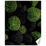 Berry,note, Green, Raspberries Canvas 11  x 14  10.95 x13.48  Canvas - 1