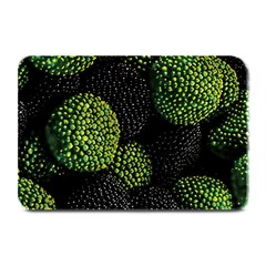 Berry,note, Green, Raspberries Plate Mats by nateshop