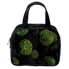 Berry,note, Green, Raspberries Classic Handbag (one Side) by nateshop