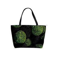 Berry,note, Green, Raspberries Classic Shoulder Handbag by nateshop