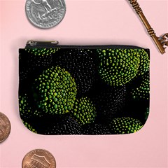 Berry,note, Green, Raspberries Mini Coin Purse by nateshop