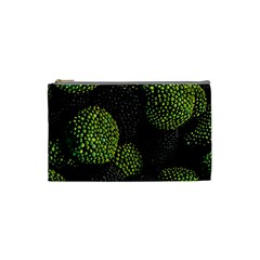 Berry,note, Green, Raspberries Cosmetic Bag (small) by nateshop