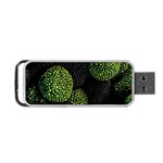 Berry,note, Green, Raspberries Portable USB Flash (One Side) Front