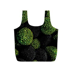 Berry,note, Green, Raspberries Full Print Recycle Bag (s) by nateshop