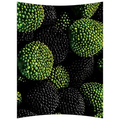 Berry,note, Green, Raspberries Back Support Cushion by nateshop