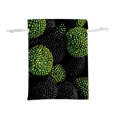 Berry,note, Green, Raspberries Lightweight Drawstring Pouch (s) by nateshop