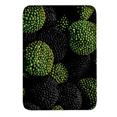 Berry,note, Green, Raspberries Rectangular Glass Fridge Magnet (4 Pack) by nateshop