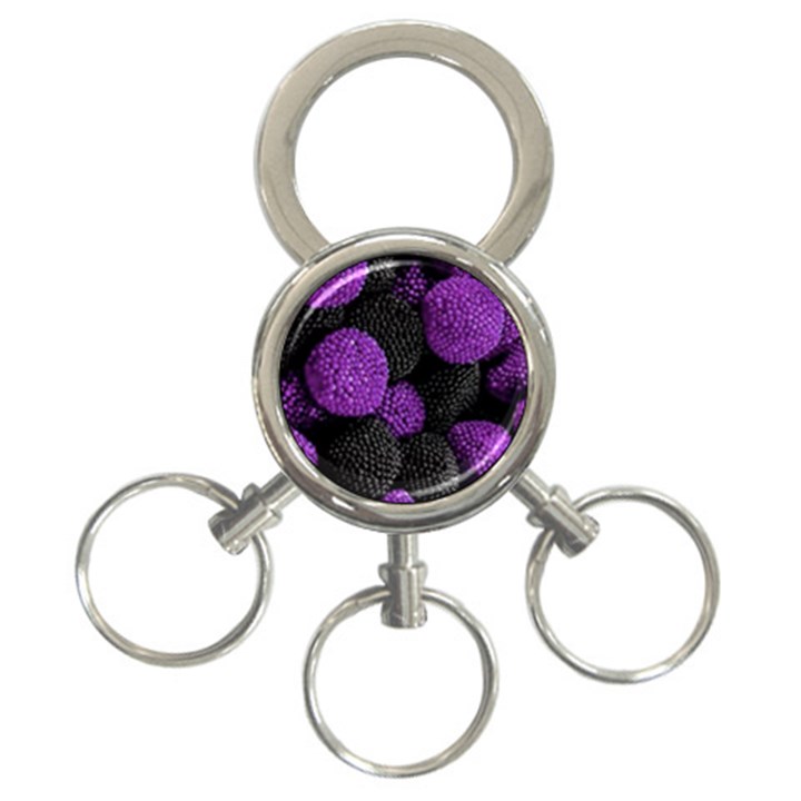 Berry,raspberry, Plus, One 3-Ring Key Chain