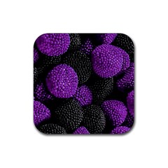 Berry,raspberry, Plus, One Rubber Coaster (square) by nateshop