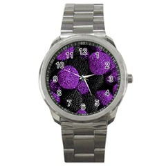 Berry,raspberry, Plus, One Sport Metal Watch by nateshop