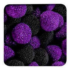 Berry,raspberry, Plus, One Square Glass Fridge Magnet (4 Pack) by nateshop