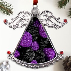 Berry,raspberry, Plus, One Metal Angel With Crystal Ornament by nateshop