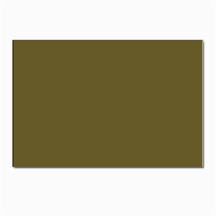 Brown, Color, Background, Monochrome, Minimalism Postcard 4 x 6  (Pkg of 10)