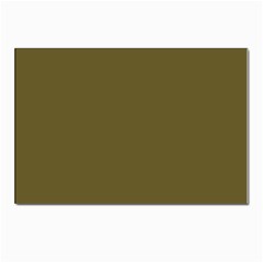 Brown, Color, Background, Monochrome, Minimalism Postcard 4 x 6  (pkg Of 10) by nateshop