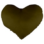 Brown, Color, Background, Monochrome, Minimalism Large 19  Premium Heart Shape Cushions Back