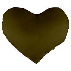 Brown, Color, Background, Monochrome, Minimalism Large 19  Premium Flano Heart Shape Cushions by nateshop