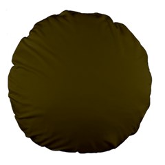 Brown, Color, Background, Monochrome, Minimalism Large 18  Premium Flano Round Cushions by nateshop