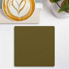 Brown, Color, Background, Monochrome, Minimalism Uv Print Square Tile Coaster  by nateshop