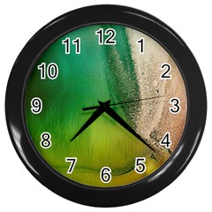 Curved, Hole Wall Clock (black) by nateshop