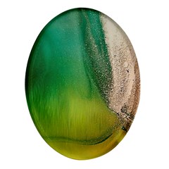 Curved, Hole Oval Glass Fridge Magnet (4 Pack) by nateshop