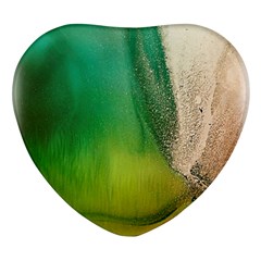 Curved, Hole Heart Glass Fridge Magnet (4 Pack) by nateshop