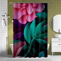 Eaves, Mate, Pink, Purple, Stock Wall Shower Curtain 48  X 72  (small)  by nateshop