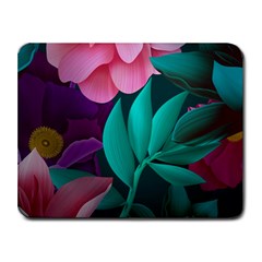 Eaves, Mate, Pink, Purple, Stock Wall Small Mousepad by nateshop